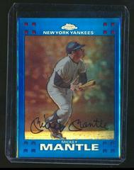 Mickey Mantle [Blue Refractor] #4 Baseball Cards 2007 Topps Chrome Prices