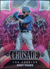 Andy Pages [Pink Velocity] Baseball Cards 2023 Panini Chronicles Crusade Prices