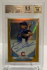 Pierce Johnson [Chrome Gold Refractor] Baseball Cards 2014 Bowman Prospect Autograph Prices