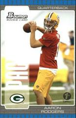 Aaron Rodgers [1st Edition] #112 Football Cards 2005 Bowman Prices