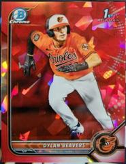 Dylan Beavers [Red] #BDC-160 Baseball Cards 2022 Bowman Draft Chrome Prices
