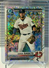 Aaron Sabato [Sparkle Refractor] #BDC-163 Baseball Cards 2021 Bowman Draft Chrome Prices