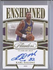 Karl Malone [Gold] #2 Basketball Cards 2022 Panini Flawless Enshrined Signature Prices