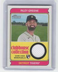 Riley Greene #CCR-RG Baseball Cards 2023 Topps Heritage Clubhouse Collection Relics High Number Prices