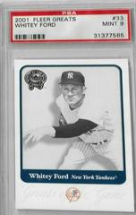 Whitey Ford #33 Baseball Cards 2001 Fleer Greats Prices