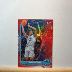 Ryan Mutombo [Chrome Red Shimmer Refractor] #18 Basketball Cards 2021 Bowman University Prices