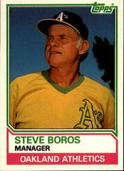 Steve Boros #13T Baseball Cards 1983 Topps Traded Prices