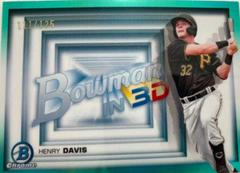 Henry Davis [Aqua Refractor] #B3D-2 Baseball Cards 2022 Bowman in 3D Prices