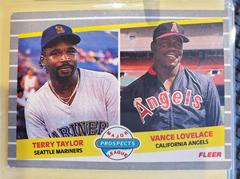 Major League Prospects [Taylor, Lovelace] #651 Baseball Cards 1989 Fleer Prices