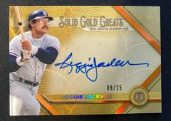 Reggie Jackson [Orange] #GGA-RJ Baseball Cards 2022 Topps Tribute Solid Gold Greats Autographs Prices