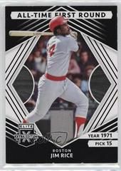 Jim Rice #AT-JR Baseball Cards 2022 Panini Elite Extra Edition All Time First Round Materials Prices