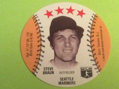 Steve Braun Baseball Cards 1977 Detroit Caesars Discs Prices