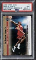 LeBron James [Gold] #13 Basketball Cards 2003 Upper Deck Phenomenal Beginning Prices