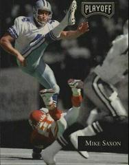 Mike Saxon #40 Football Cards 1992 Playoff Prices