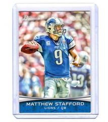 Matthew Stafford Football Cards 2012 Bowman Prices