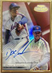 Dwight Gooden [Red] Baseball Cards 2018 Topps Gold Label Framed Autograph Prices