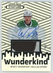 Wyatt Johnston [Autograph Patch] #W-50 Hockey Cards 2022 Upper Deck Stature Wunderkind Prices