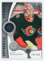 Filip Gustavsson Hockey Cards 2021 SP Game Used 2005-06 Retro Rookies Prices