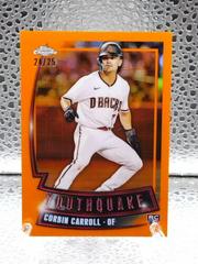 Corbin Carroll [Orange] #YQ-21 Baseball Cards 2023 Topps Chrome Youthquake Prices