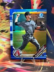 Blaze Alexander [Blue Refractor] #BDC-155 Baseball Cards 2019 Bowman Draft Chrome Prices