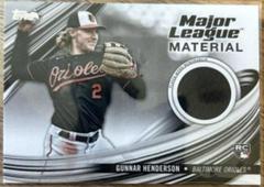 Gunnar Henderson Baseball Cards 2023 Topps Update Major League Material Prices