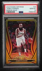 James Harden [Mirror Gold] #29 Basketball Cards 2020 Panini Certified Prices