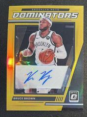 Bruce Brown [Gold] Basketball Cards 2021 Panini Donruss Optic Dominators Signatures Prices