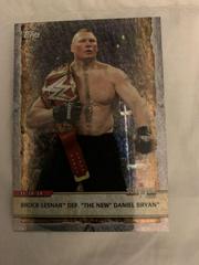 Brock Lesnar Def. 'The New' Daniel Bryan [Foilboard] #29 Wrestling Cards 2020 Topps WWE Road to WrestleMania Prices