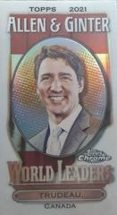 Justin Trudeau Baseball Cards 2021 Topps Allen & Ginter Chrome Mini World Leaders Prices