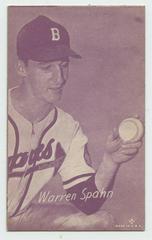Warren Spahn #32 Baseball Cards 1953 Canadian Exhibits Prices