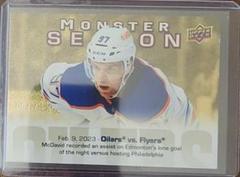 Connor McDavid [Gold] #MS-52 Hockey Cards 2023 Upper Deck Monster Season Prices