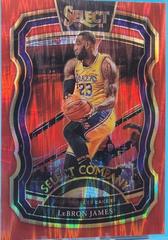 LeBron James [Red] #9 Basketball Cards 2020 Panini Select Company Prices