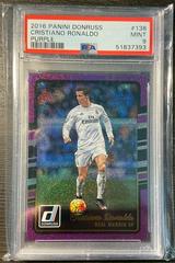 Cristiano Ronaldo [Purple] #138 Soccer Cards 2016 Panini Donruss Prices