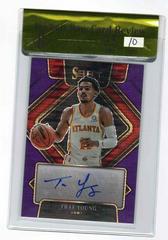Trae Young [Purple Pulsar] #SG-TYG Basketball Cards 2021 Panini Select Signatures Prices
