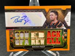 Buster Posey [Amethyst] #TTAR-BPO1 Baseball Cards 2022 Topps Triple Threads Autograph Relic Prices