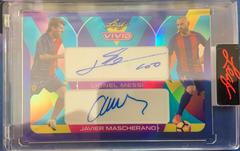 Lionel Messi , Javier Mascherano [Purple] #DA-51 Soccer Cards 2022 Leaf Vivid Dual Autographs Prices