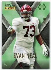 Evan Neal [Green Green] Football Cards 2022 Wild Card Matte X Plode Prices