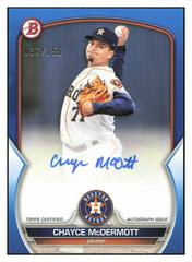 Chayce McDermott [Blue] Baseball Cards 2023 Bowman Paper Prospect Autographs Prices