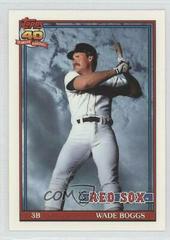 Wade Boggs #450 Baseball Cards 1991 Topps Tiffany Prices
