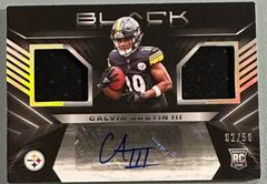 Calvin Austin III [Silver] #RSM-CAU Football Cards 2022 Panini Black Rookie Signature Materials Prices