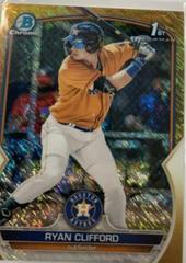 Ryan Clifford [Gold Shimmer] #BCP-10 Baseball Cards 2023 Bowman Chrome Prospects Prices