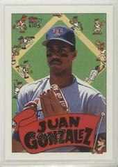 Juan Gonzalez #131 Baseball Cards 1992 Topps Kids Prices