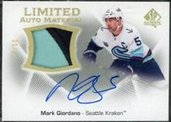 Mark Giordano #LAM-MG Hockey Cards 2021 SP Authentic Limited Auto Material Prices