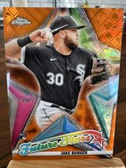 Jake Burger [Orange] #FS-7 Baseball Cards 2022 Topps Chrome Logofractor Future Stars Prices