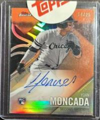 Yoan Moncada [Orange Refractor] #FA-YM Baseball Cards 2017 Topps Finest Autographs Prices
