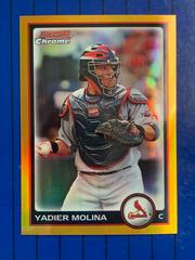 Yadier Molina [Gold Refractor] Baseball Cards 2010 Bowman Chrome Prices