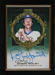 Robin Yount [Emerald] #HAFA-RY Baseball Cards 2022 Topps Gilded Collection Gold Framed Hall of Famer Autographs Prices
