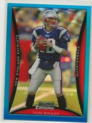 Tom Brady [Blue Refractor] Football Cards 2008 Bowman Chrome Prices