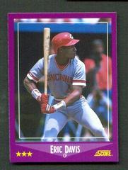 Eric Davis #10 Baseball Cards 1988 Score Glossy Prices