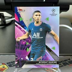 Achraf Hakimi [Refractor] Soccer Cards 2021 Topps Finest UEFA Champions League Prices